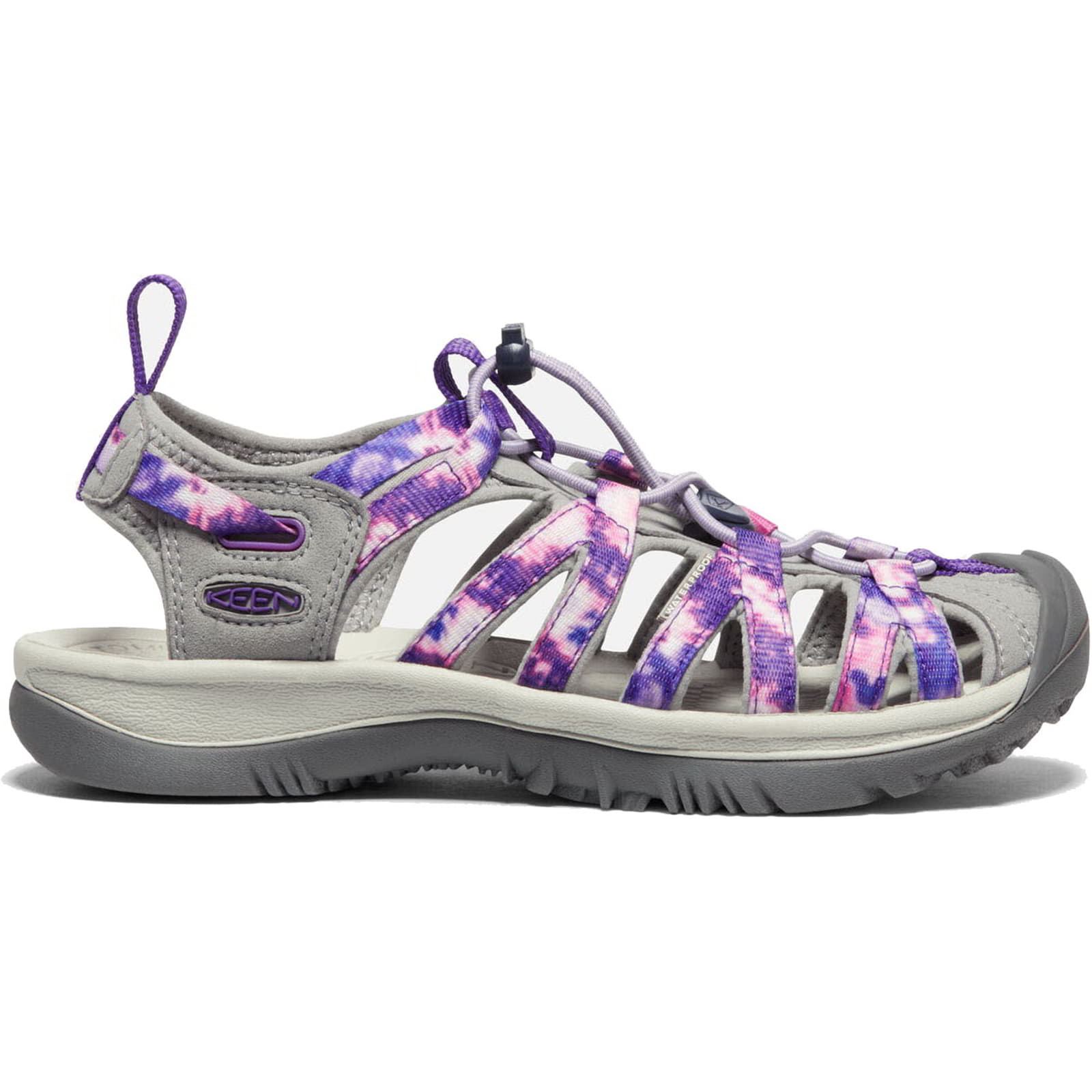 Keen Whisper Womens Walking Sandals - Tie Dye Vapor 2951