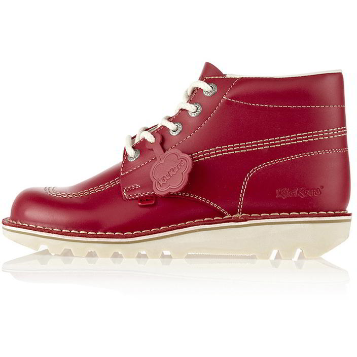 Kickers Womens Kick Hi Core Classic Ankle Boots - Red 2951