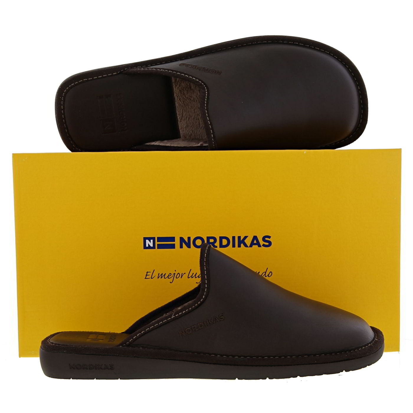 nordikas mens norwood 131 indoor outdoor sole slip on slippers- eu 44