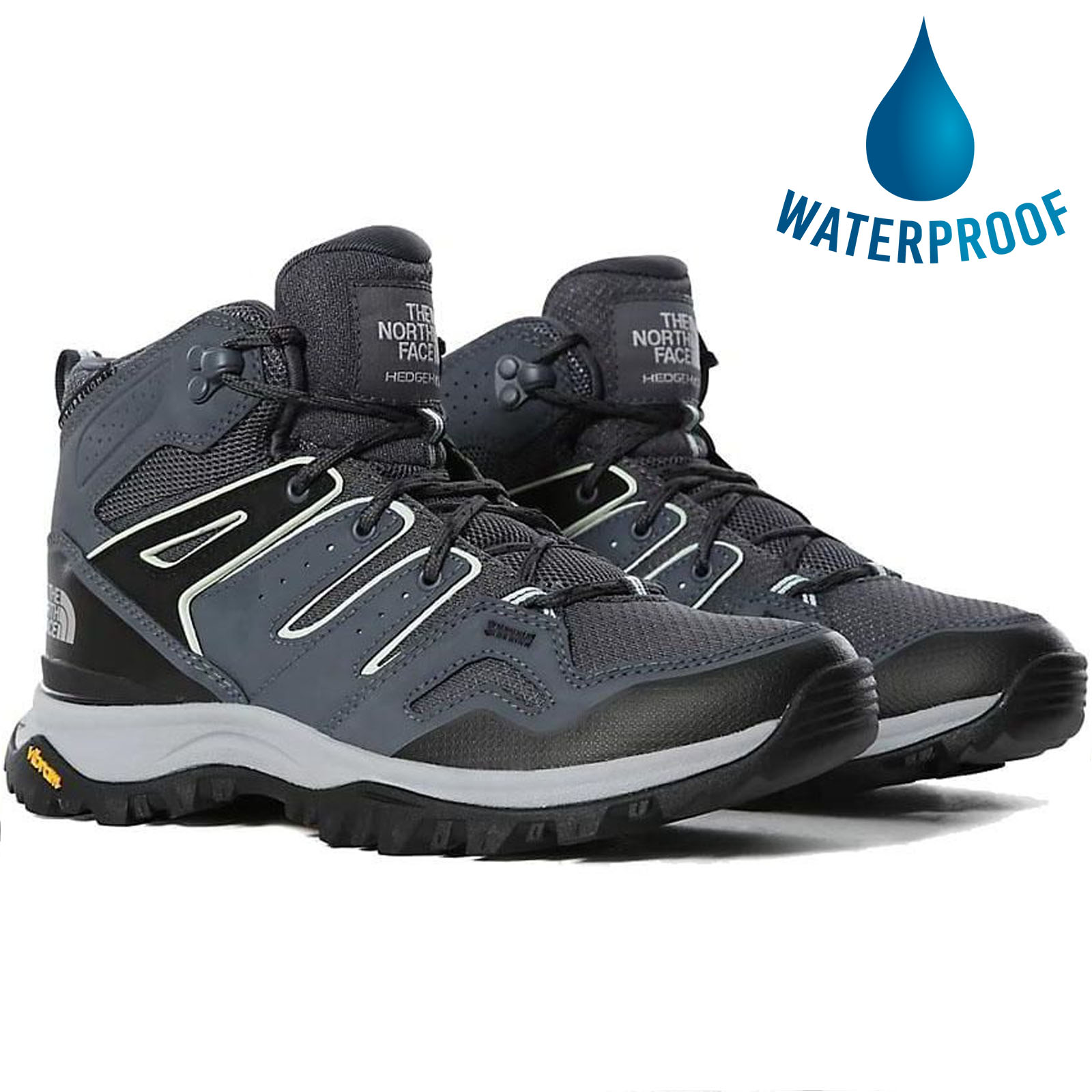 The North Face Womens Hedgehog Futurelight Mid Waterproof Walking Boots - Vanadis Grey TNF Black 2951