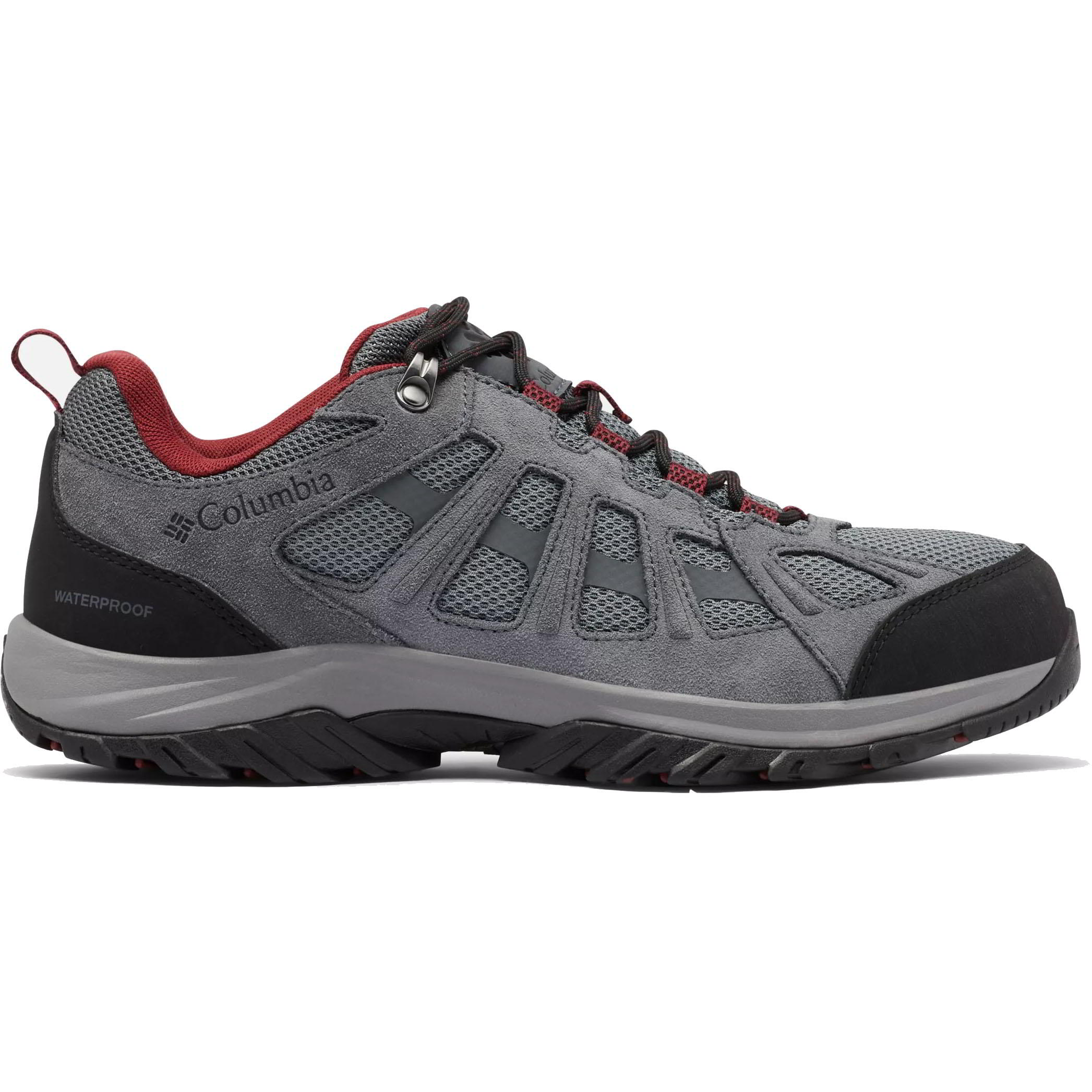 Columbia Mens Redmond III Waterproof Walking Shoes - Grey Steel Black