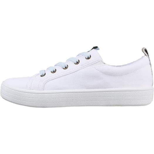 Skechers Womens Bob B Extra Cute Vegan Canvas Trainers Shoes - UK 5.5 White 2951