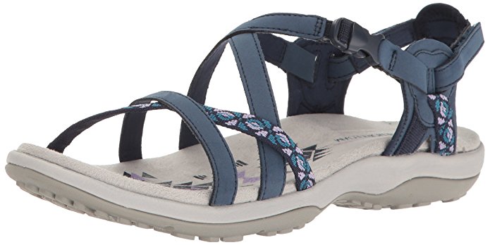 Skechers Womens Reggae Slim Vacay Adjustable Walking Sandals - Blue 2951