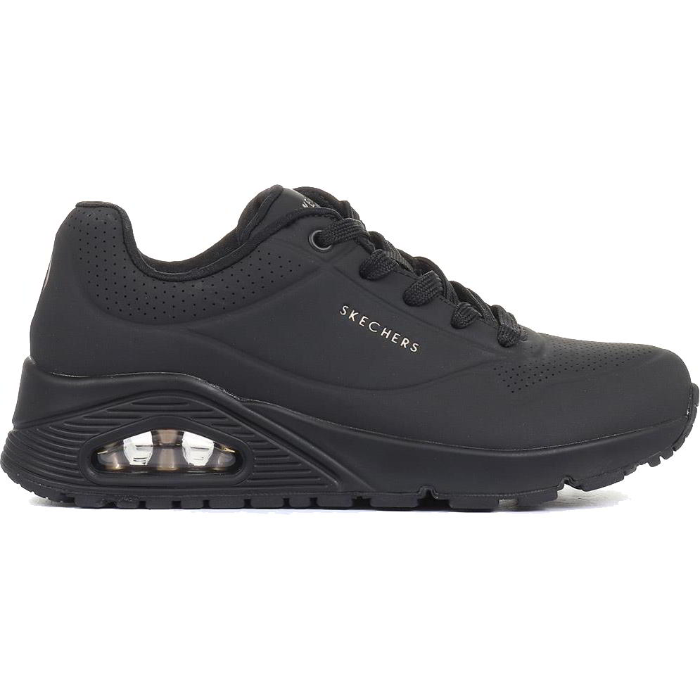 Skechers Womens Uno Stand On Air Trainers - Black 2951