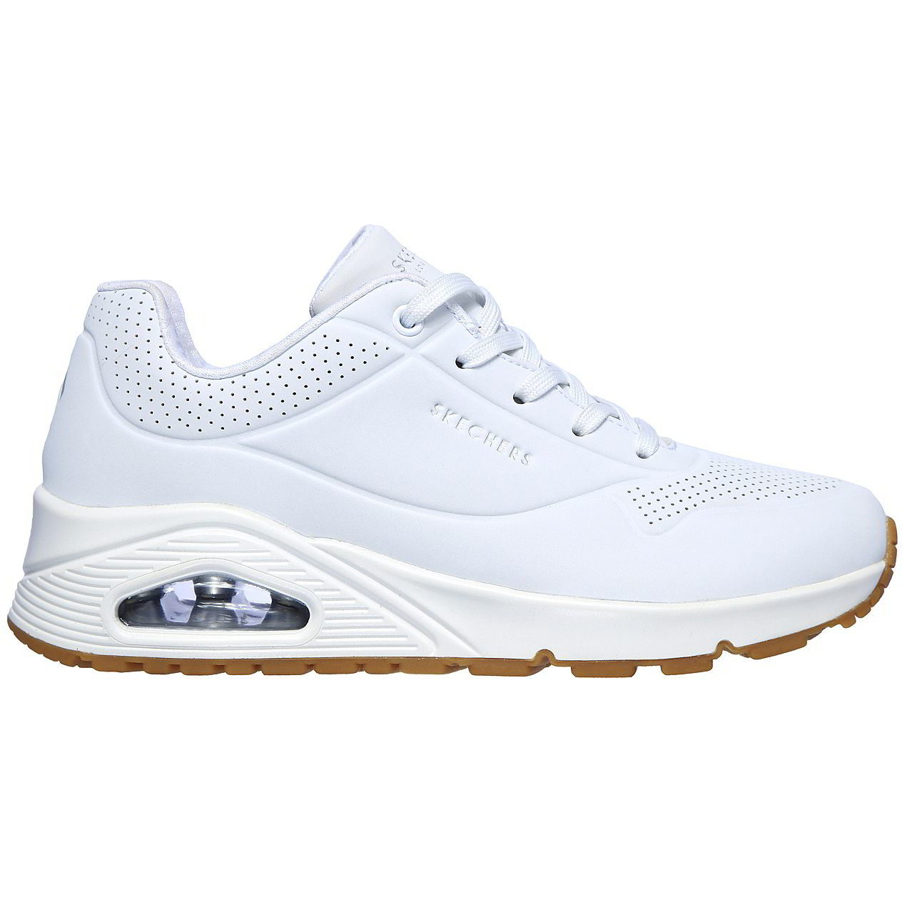 Skechers Womens Uno Stand On Air Trainers - White 2951