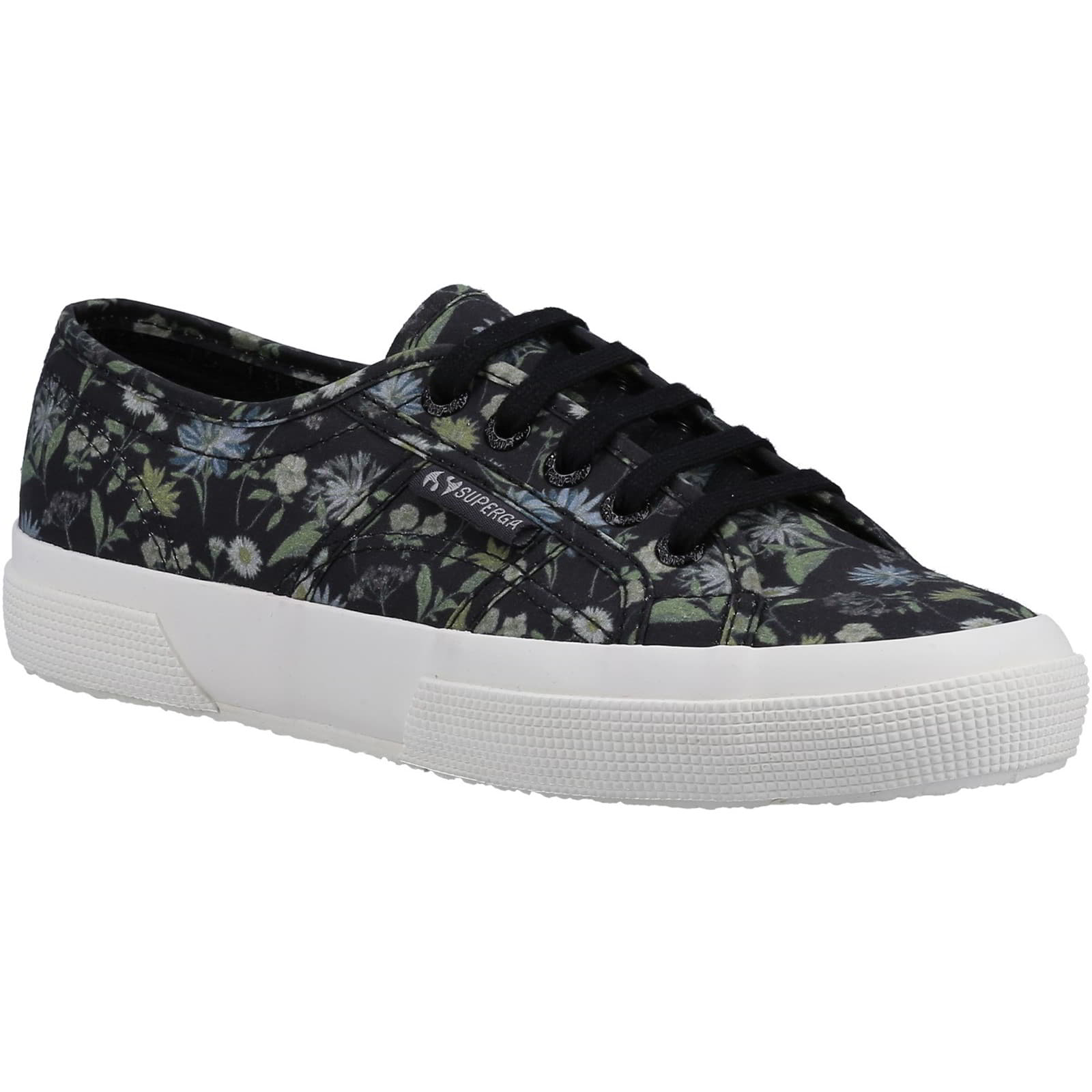 Superga Women's 2750 Floral Print Lace Up Trainers Shoes - UK 3