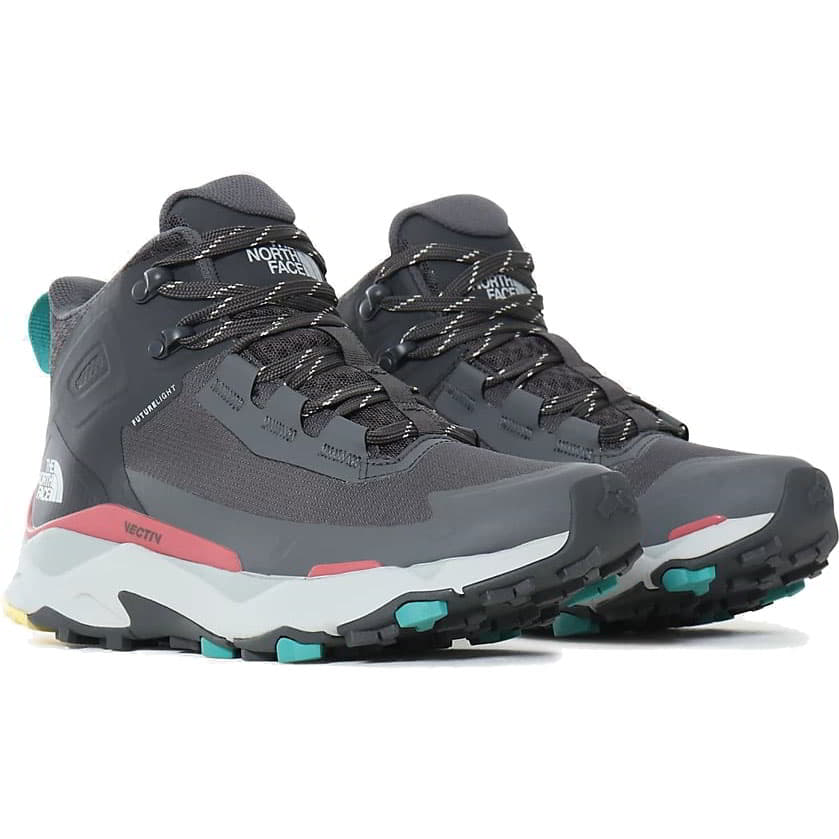The North Face Womens Vectiv Exploris Mid Futurelight Waterproof Walking Boots - Zinc Grey Asphalt 2951