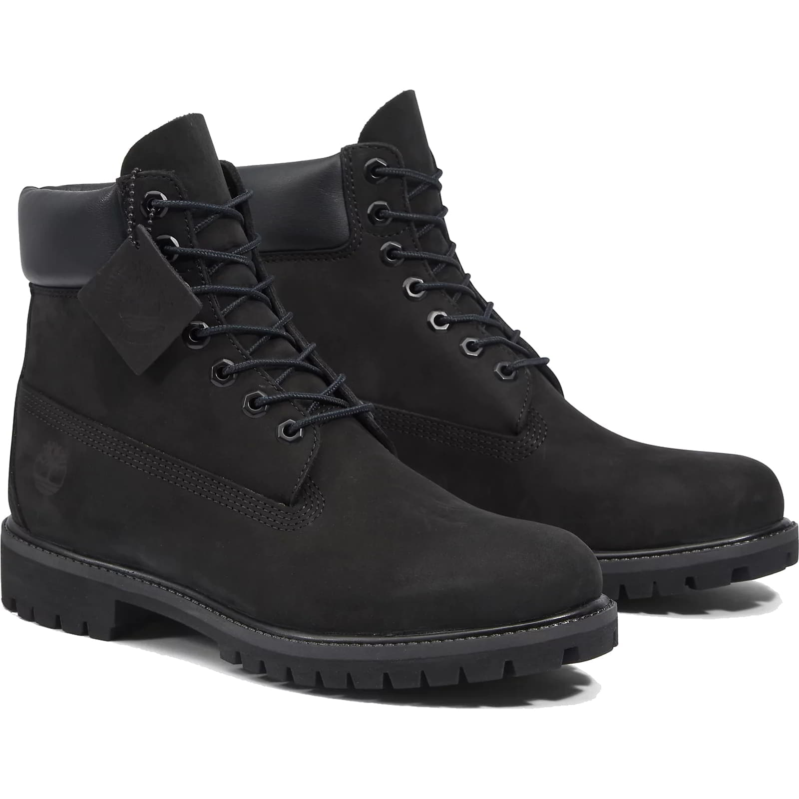 Timberland Men's 6 Inch Premium Black Classic Wide Fit Waterproof Boots - UK 7