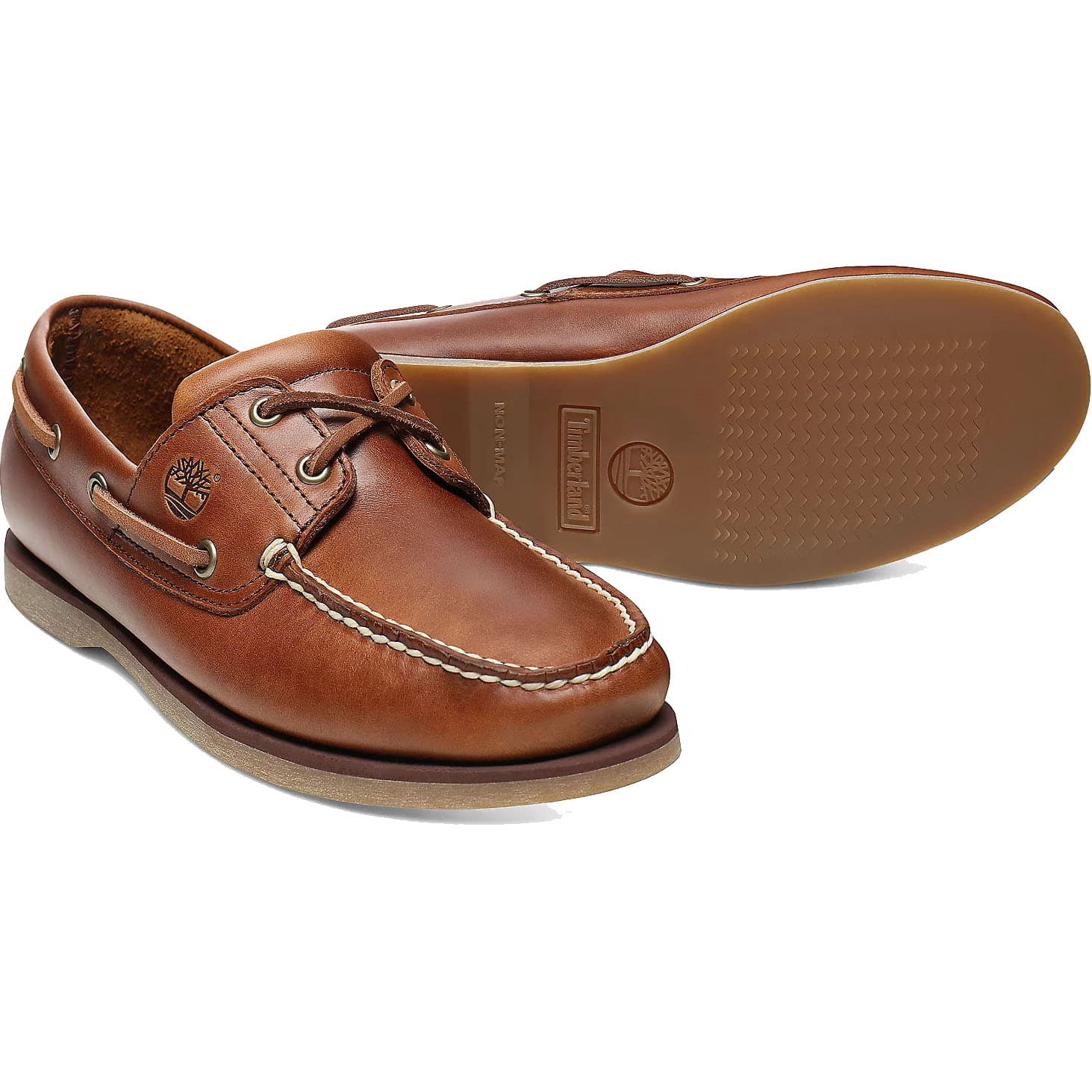 Timberland Mens Classic 2 Eye Boat Shoes - Brown A232X 2951