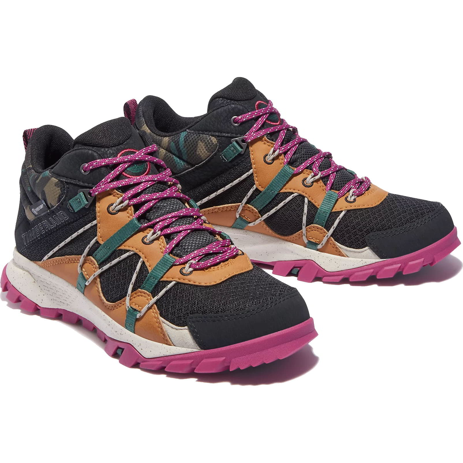 Timberland Womens Garrison Trail Waterproof Walking Boots Trainers - Black Mesh Camo 2951