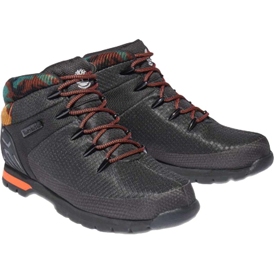 Timberland Mens Euro Sprint Mid Hiker Waterproof Boots - Black Camo A2K7D 2951