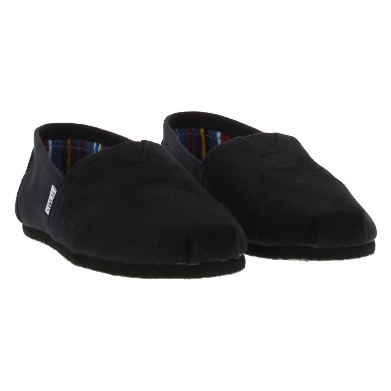 TOMS Mens Classic Alpargata Slip On Espadrille Shoes - Black on 2951
