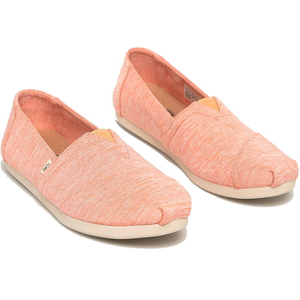 TOMS Toms Womens Alpargata Classic Espadrille Vegan Shoes - Pink Apricot Repreve 2951