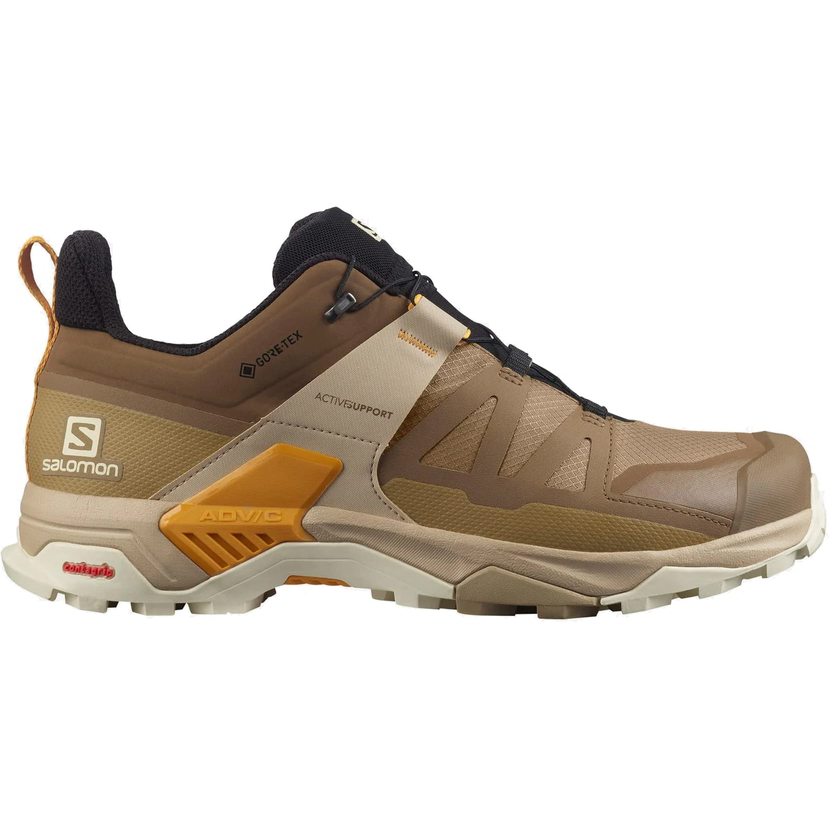 Salomon Mens X Ultra 4 GTX Waterproof Walking Hiking Shoes - UK 8 Brown 2951