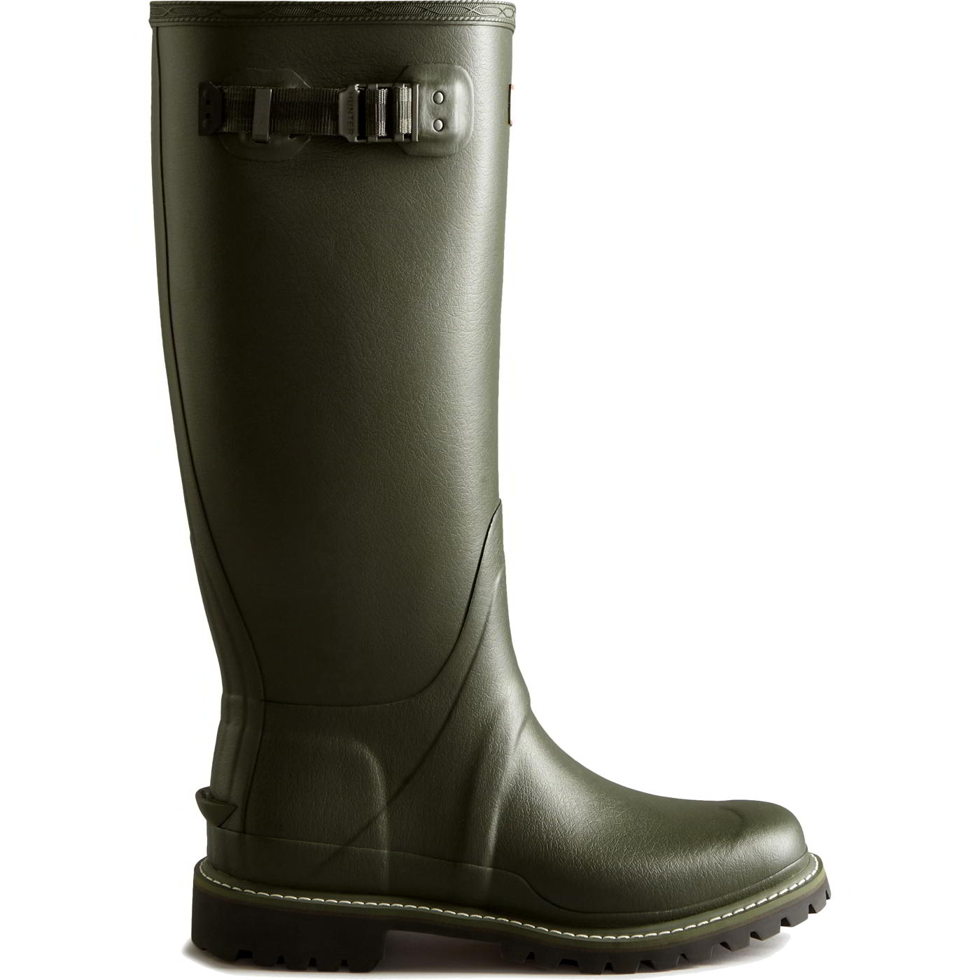 Hunter Mens Balmoral Wide Fit Wellies Wellington Boots - UK 9 Green 2951