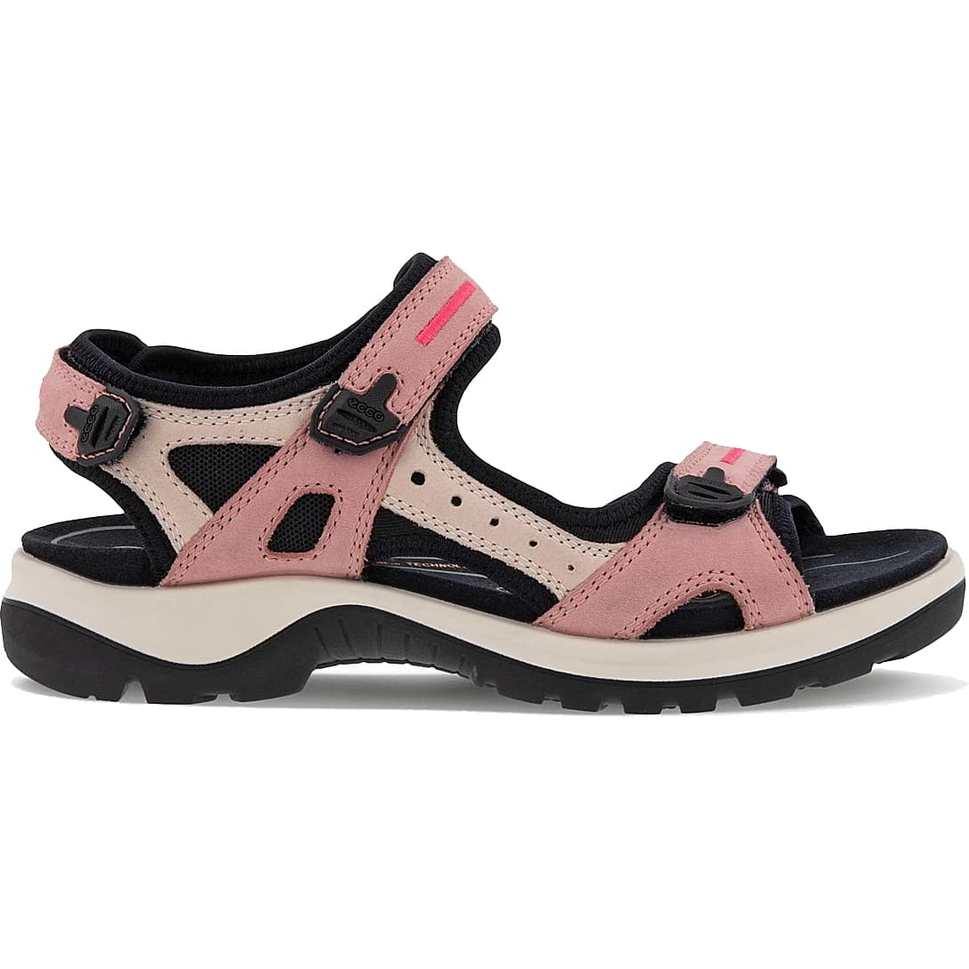 Ecco Shoes Womens Offroad Leather Walking Sandals - Damask Rose 2951