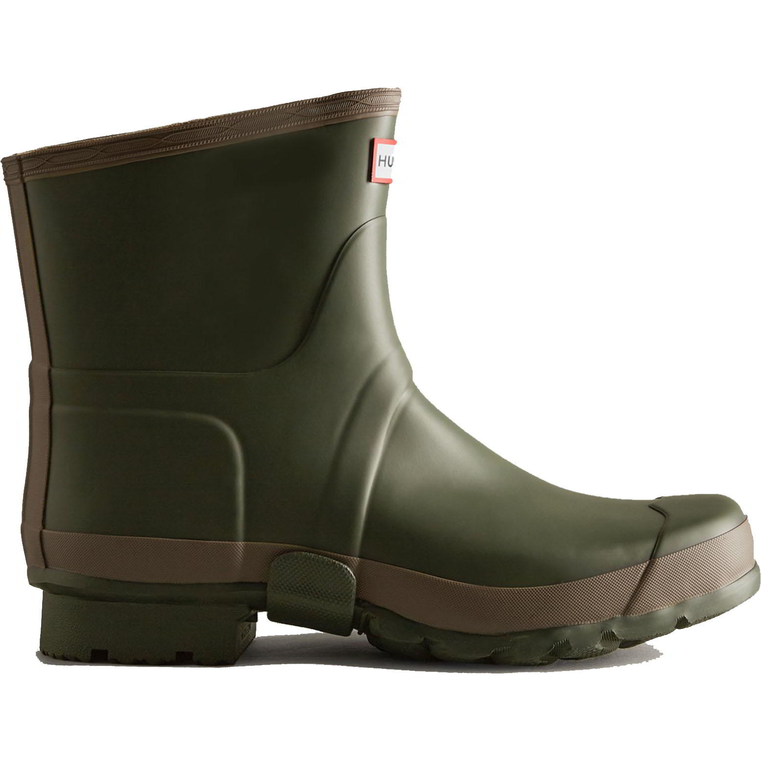 Hunter Mens Field Gardener Short Wellies Wellington Boots - Dark Olive Clay UK 7 Green 2951