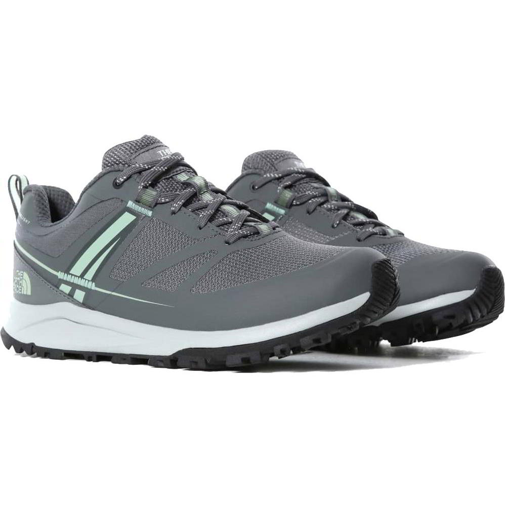 The North Face Womens Litewave Futurelight Waterproof Walking Shoes - Zinc Grey Green Mist 2951