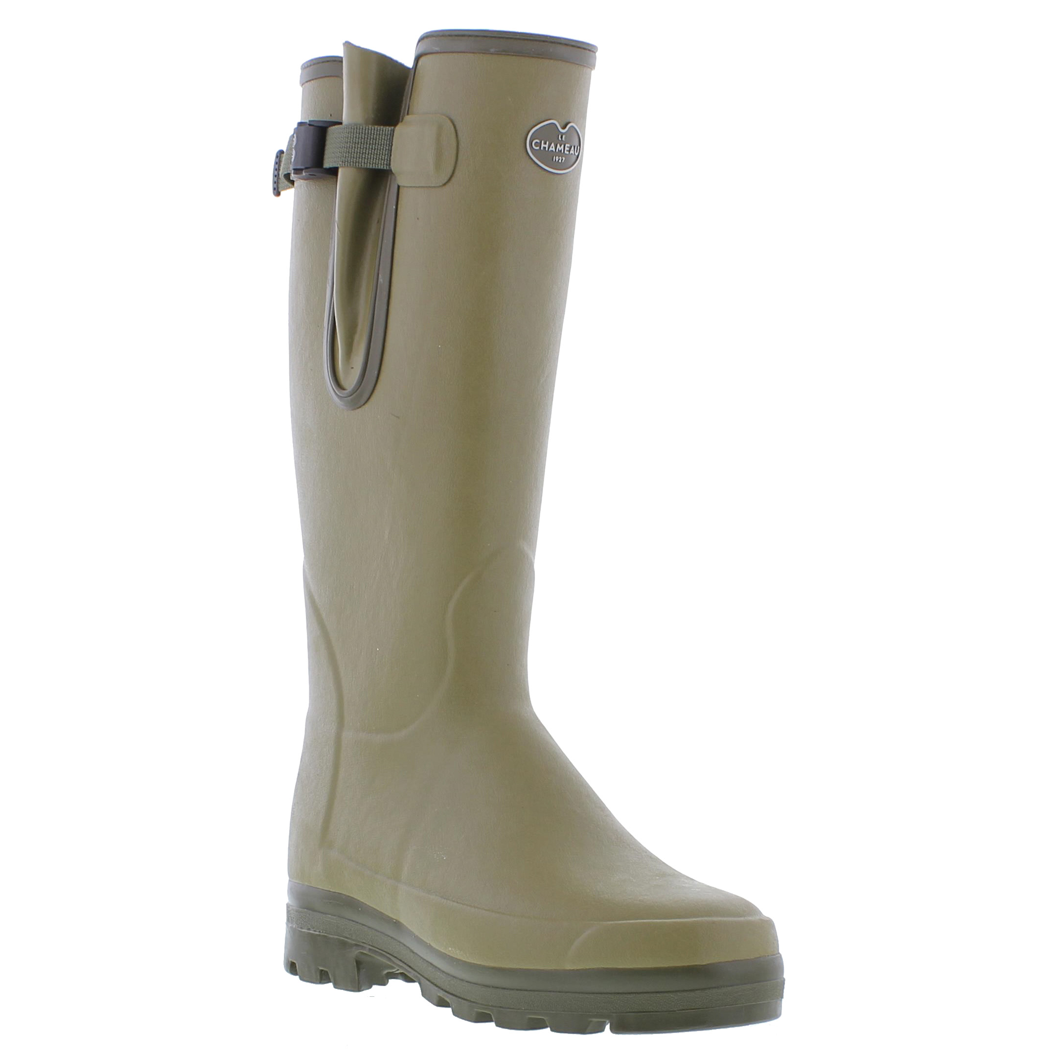 Le Chameau Mens Vierzonord Neoprene Lined Wellies Rain Boots - Vert 2951
