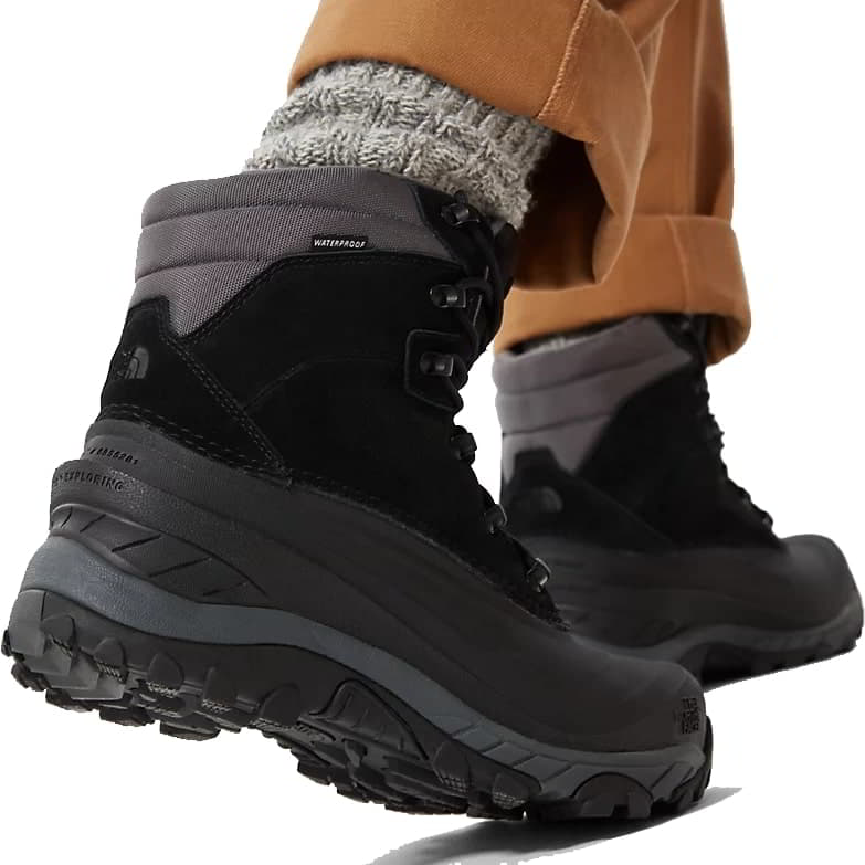 The North Face Mens Chilkat IV Waterproof Walking Boots - Black Dark Shadow Grey 2951