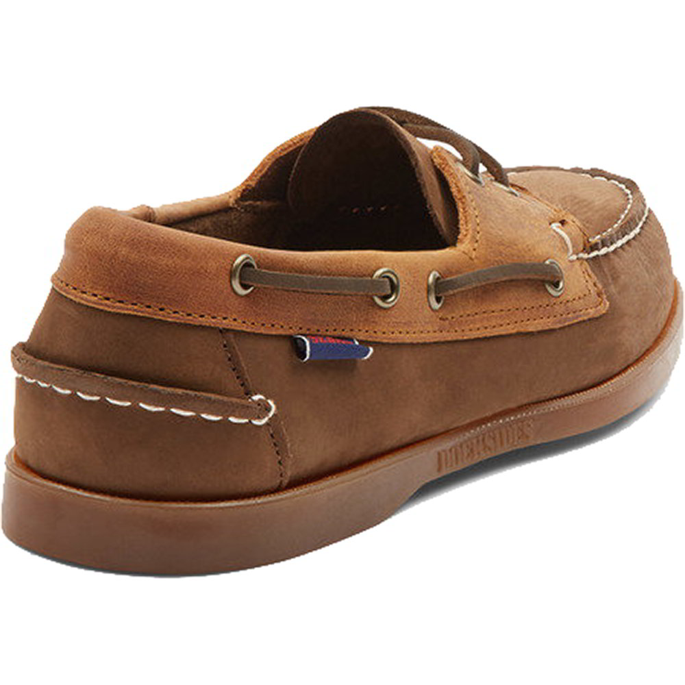 Sebago Mens Portland Rookies Leather Boat Deck Shoes - UK 8 Brown 2951