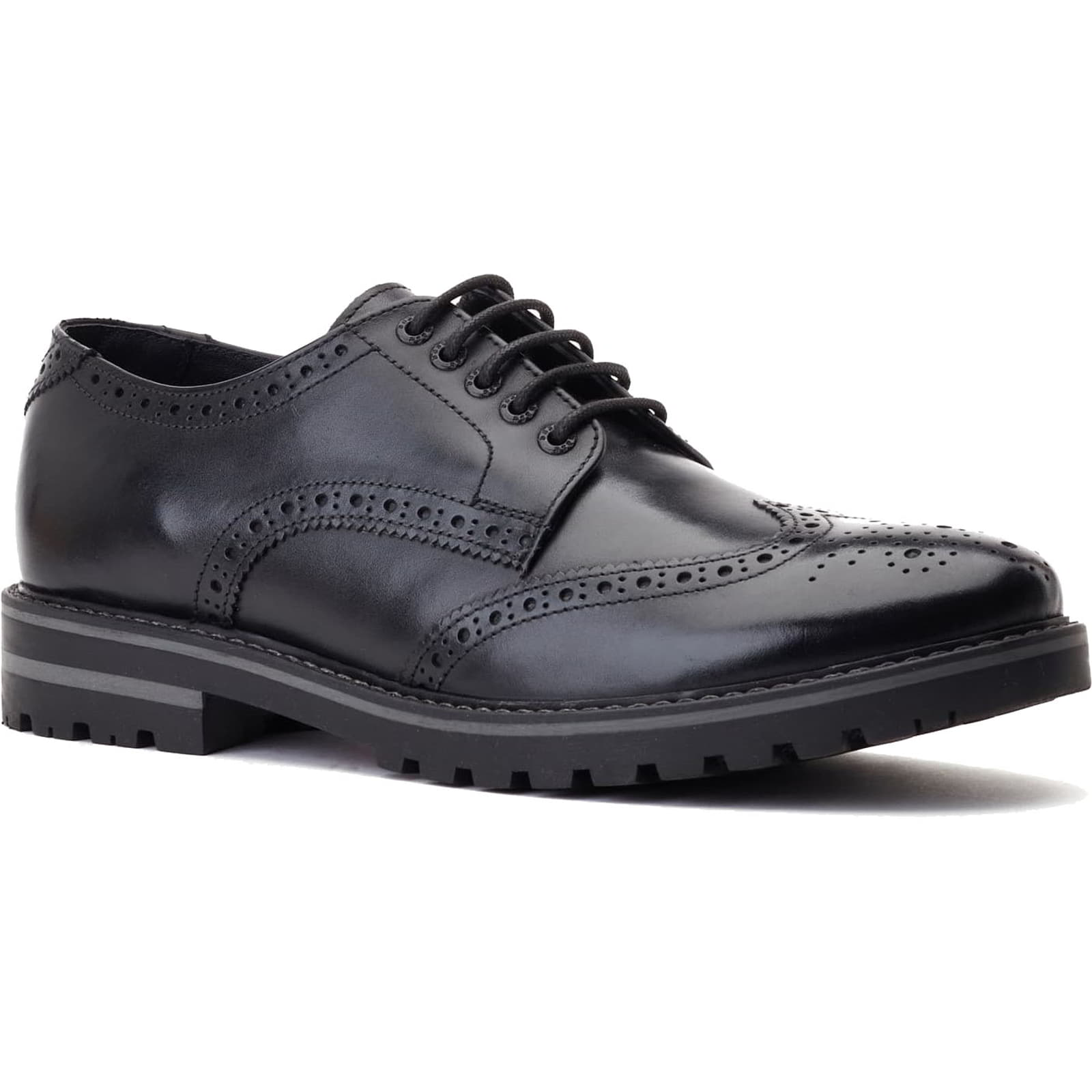 Base London Men's Gibbs Casual Formal Brogues Shoes - UK 7