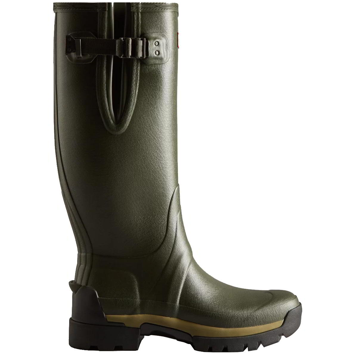 Hunter Mens Balmoral Adjustable Neoprene Wellies Rain Boots - UK 13 Green 2951