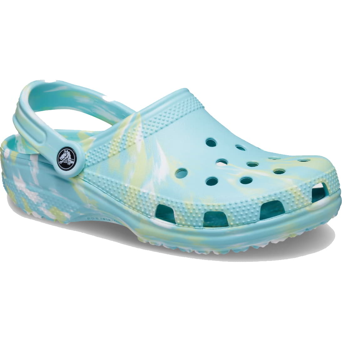 Crocs Womens Classic Clog Marble Slip On Vegan Shoes Sandals - UK 7 / EU 39-40 W9 Blue 2951