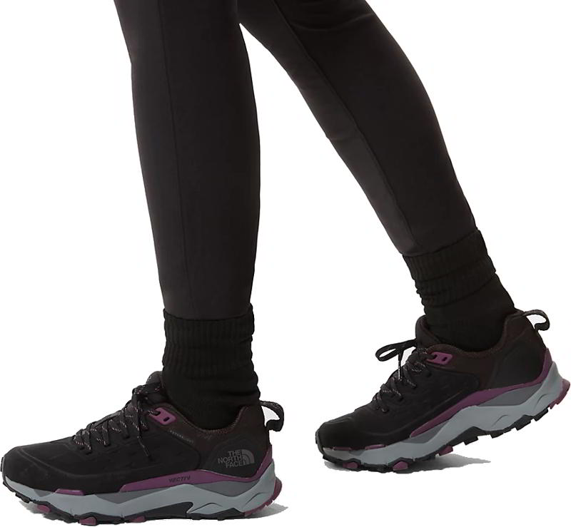 The North Face Womens Vectiv Exploris Futurelight Ltr Waterproof Walking Shoes - TNF Black Pikes Purple 2951