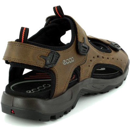 Ecco Shoes Mens Offroad Leather Walking Sandals - Nutmeg Brown 2951