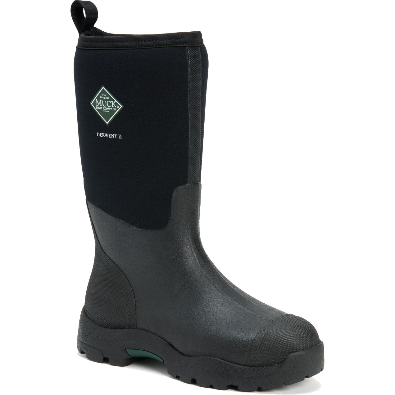 Muck Boots Mens Derwent II Neoprene Wellies Rain - UK 7 Black 2951