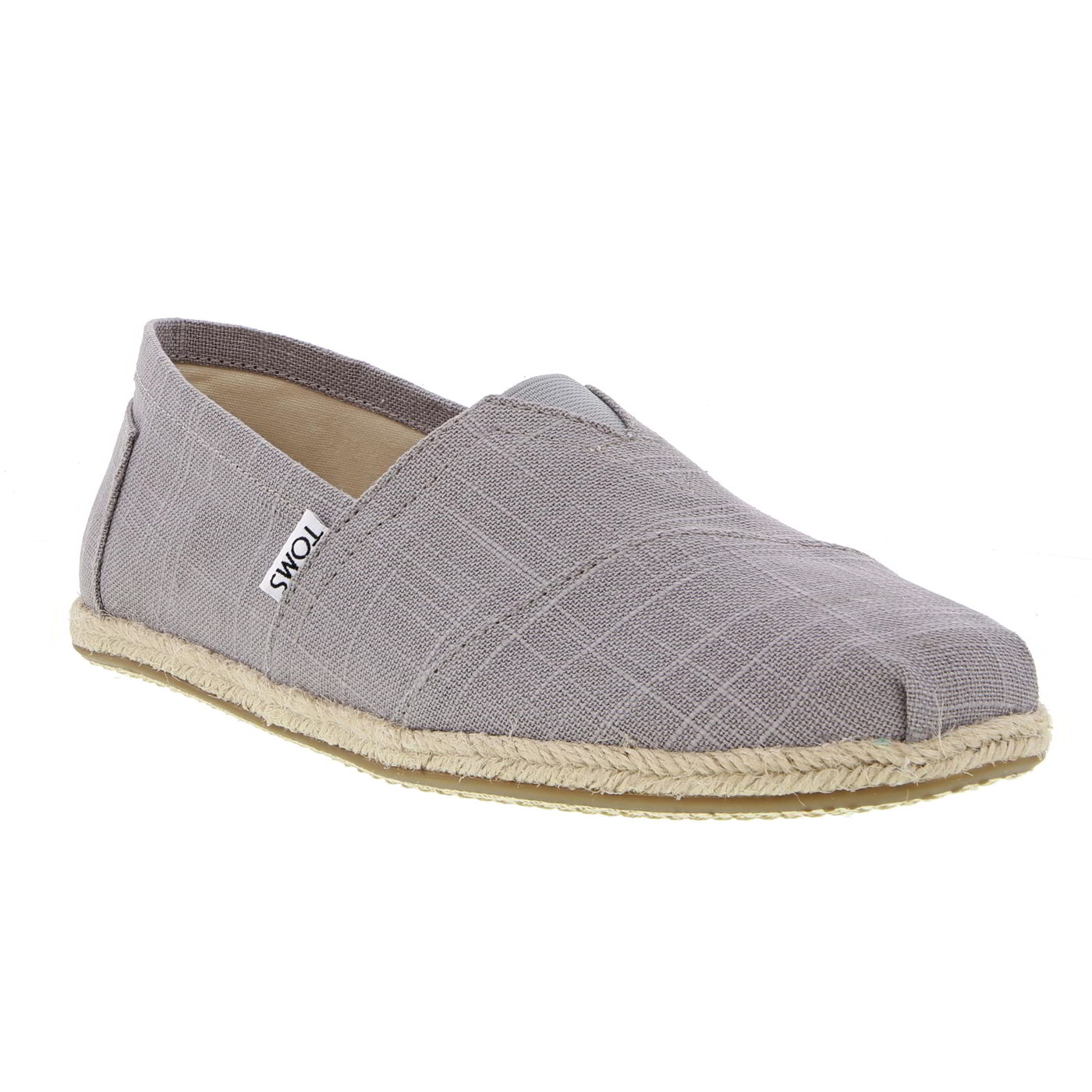 TOMS Toms Mens Classic Alpargata Espadrille Shoes - Grey Linen 2951